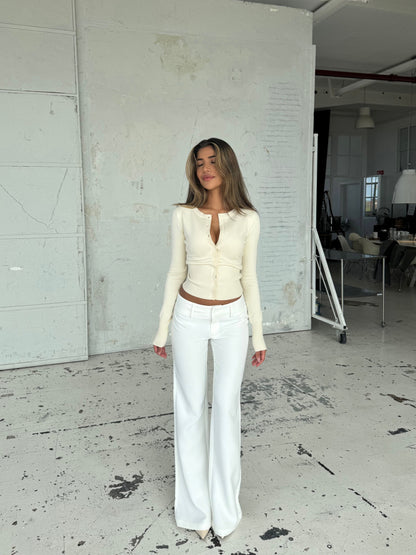 Knit Cardigan - cream
